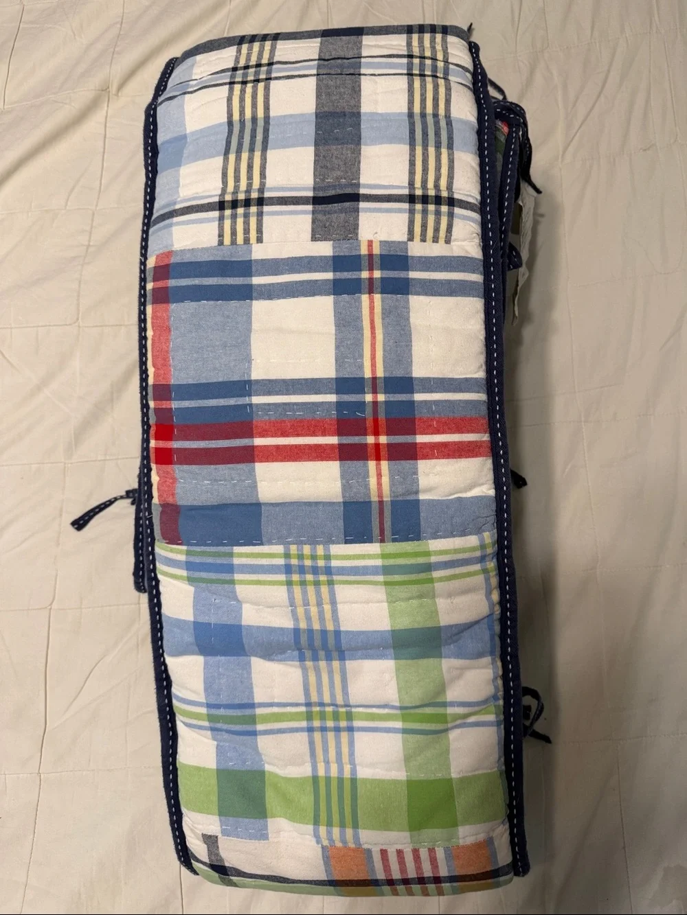 Pottery Barn Kids Navy Transportation Play Crib Set - Quilt, Bumper, Crib Skirt